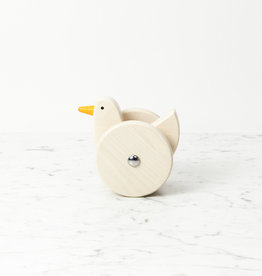 Wooden Wobbling Chicken - Natural White