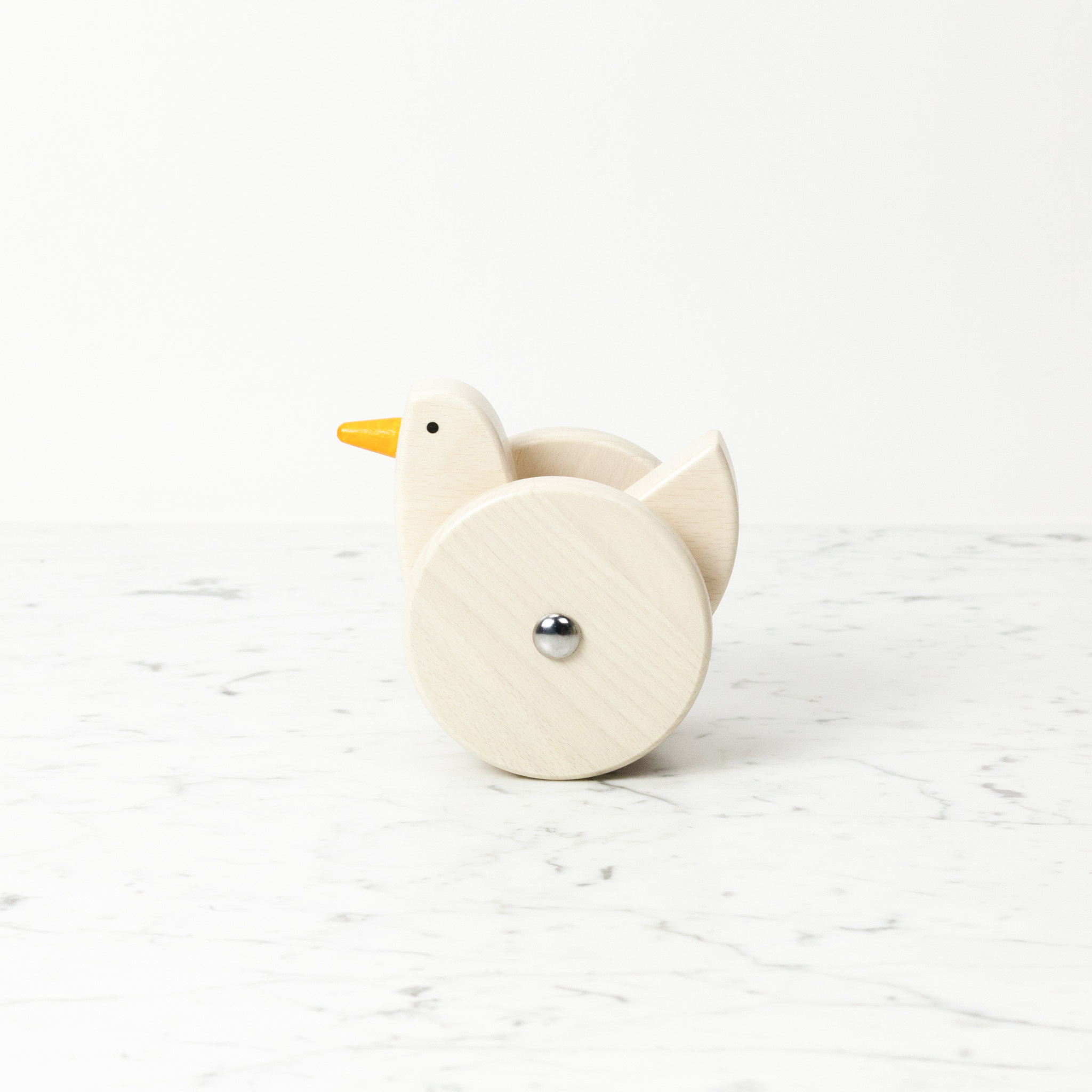 Bajo Toys Wooden Wobbling Chicken - Natural White