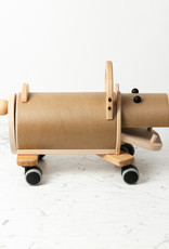 Wooden Riding Hippo with Storage Rump