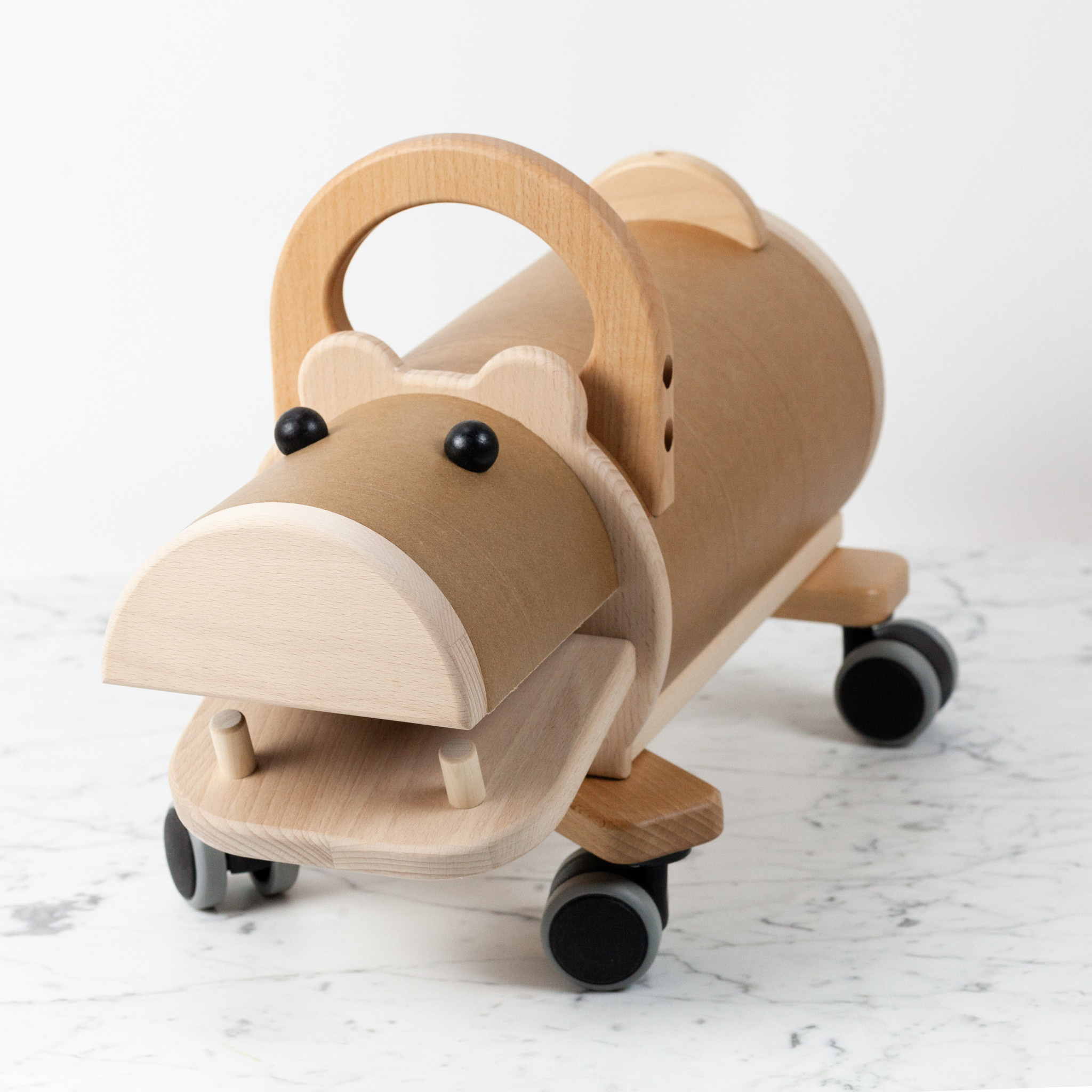 Ostheimer Toys Wooden Riding Hippo with Storage Rump