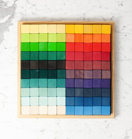 Grimm's Toys Grimm's Giant Mosaic Block Set - Large - 100 Piece - 17 1/2" Square
