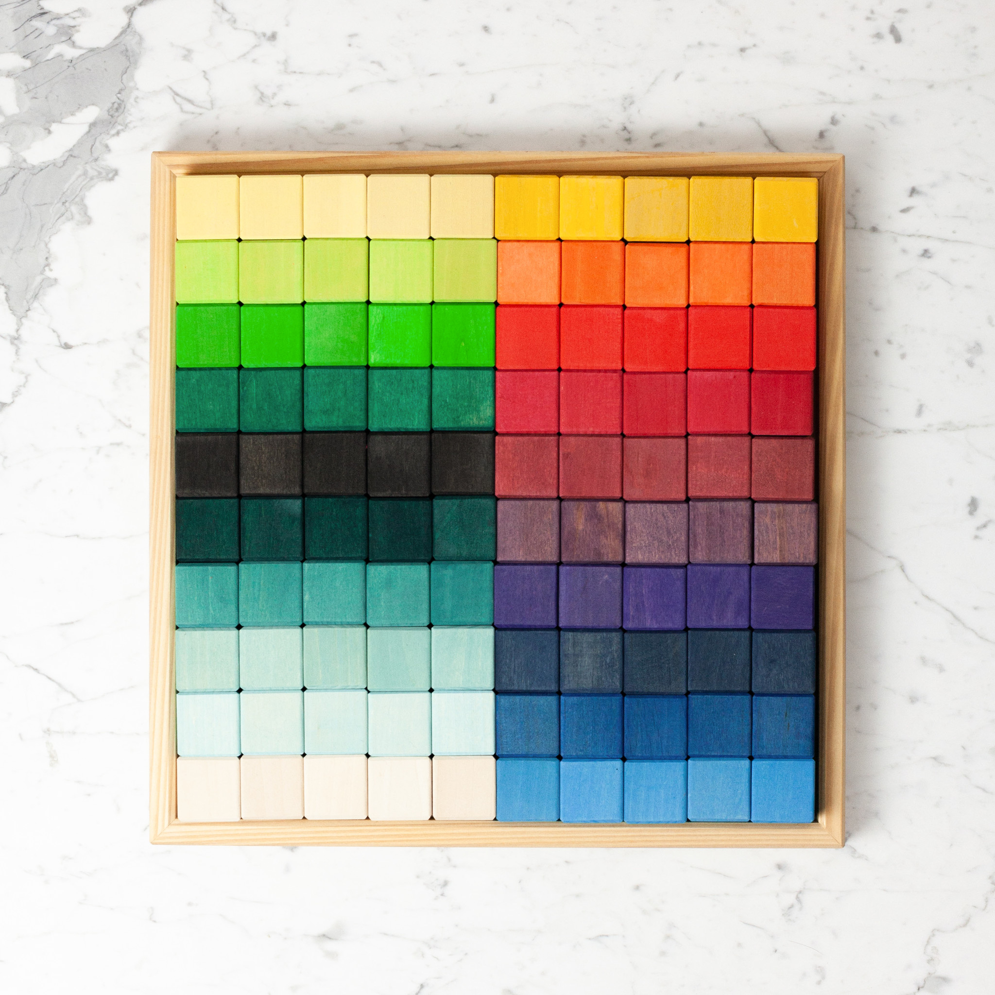 Grimm's Toys Grimm's Giant Mosaic Block Set - Large - 100 Piece - 17 1/2" Square