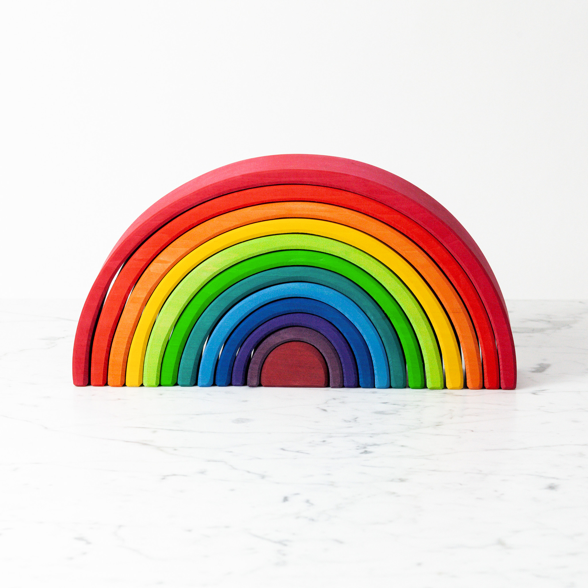 Grimm's Toys Grimm's Rainbow - Extra Large - 12 Piece Set - 14"