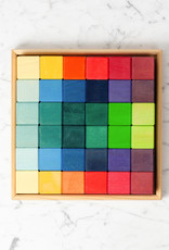 Grimm's Toys Grimm's Small Mosaic Block Set - 36 Piece - 10 1/4" Square