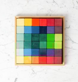 Grimm's Toys Grimm's Small Mosaic Block Set - 36 Piece - 10 1/4" Square