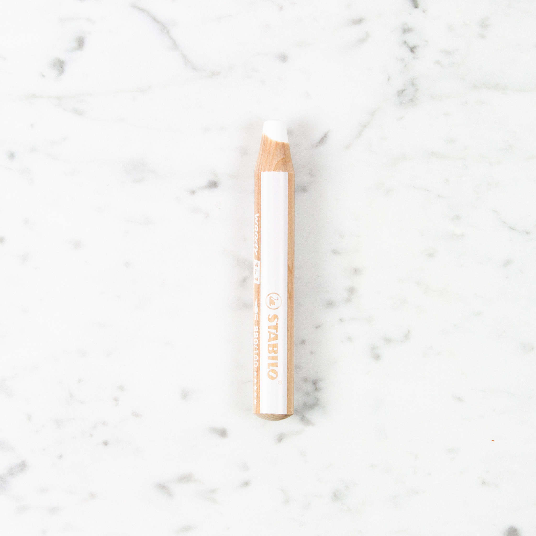 Stabilo Woody 3 in 1 Pencil - White #100