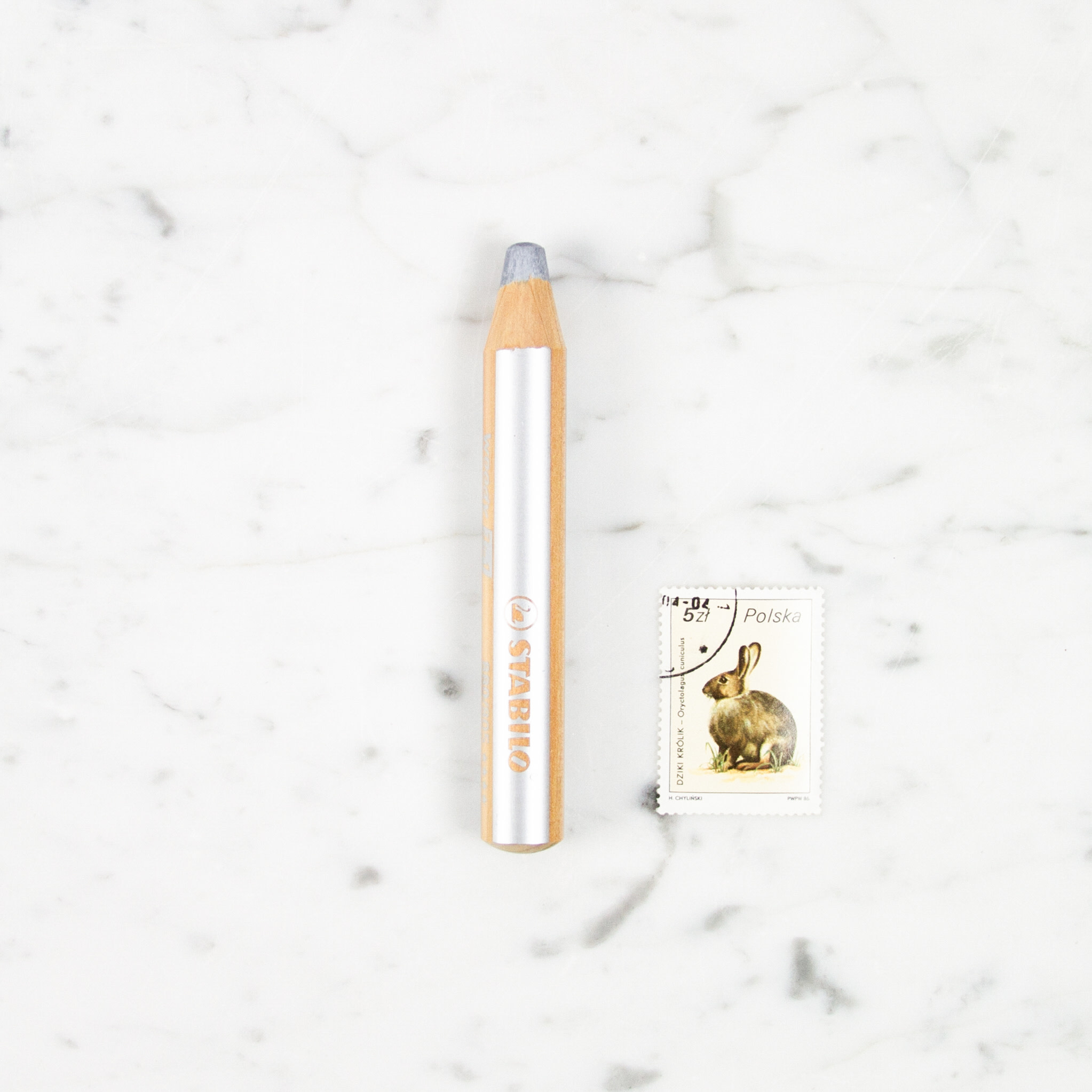 Stabilo Woody 3 in 1 Pencil - Silver #805