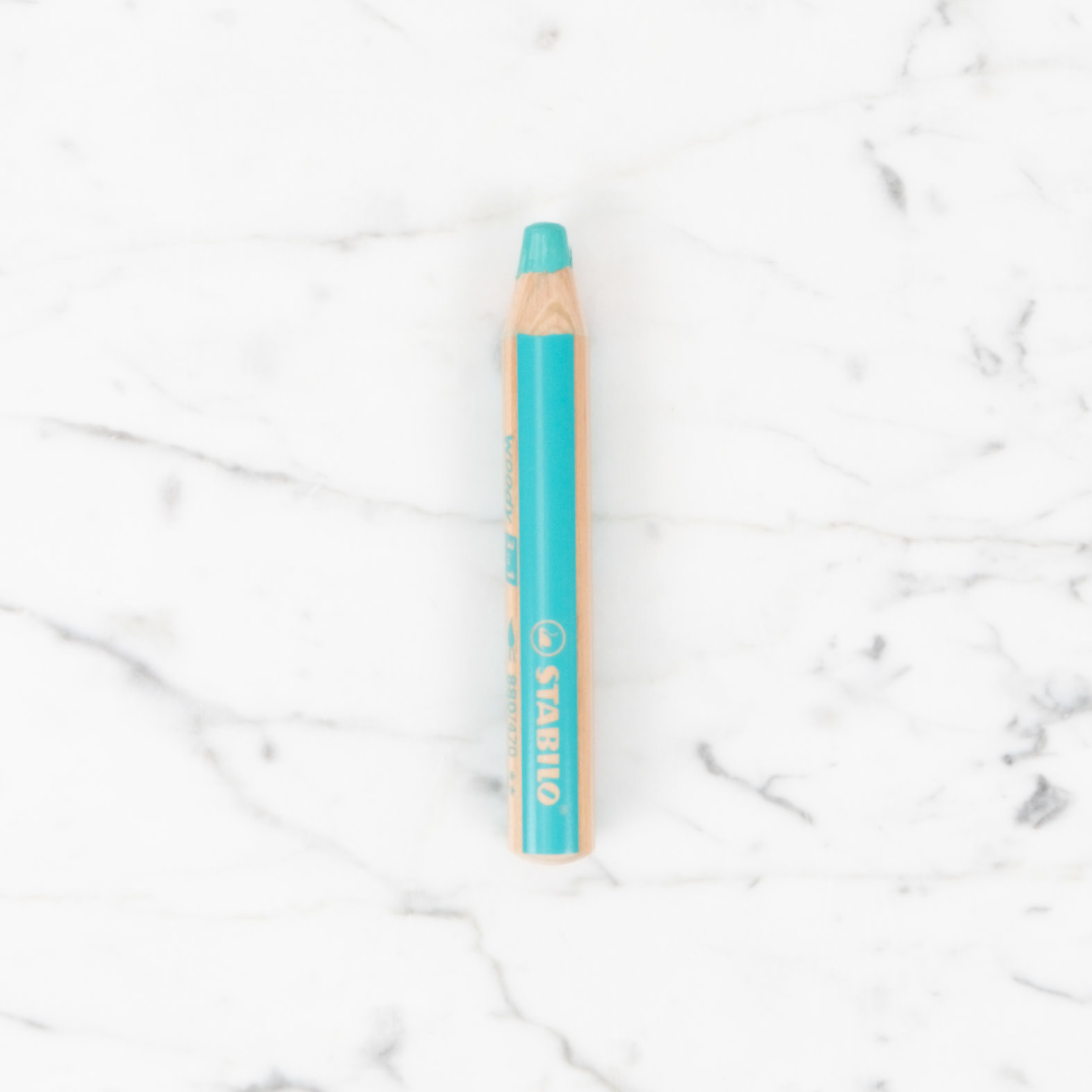 Stabilo Woody 3 in 1 Pencil - Turquoise #470