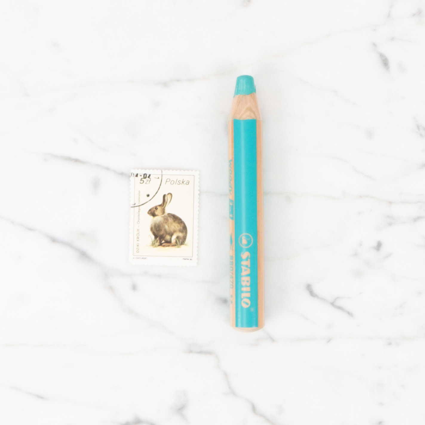 Stabilo Woody 3 in 1 Pencil - Turquoise #470