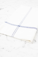 Blue Classic Bistro Stripe Cotton Towel 30 x 24