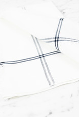 Slate Classic Bistro Stripe Cotton Towel 30 x 24