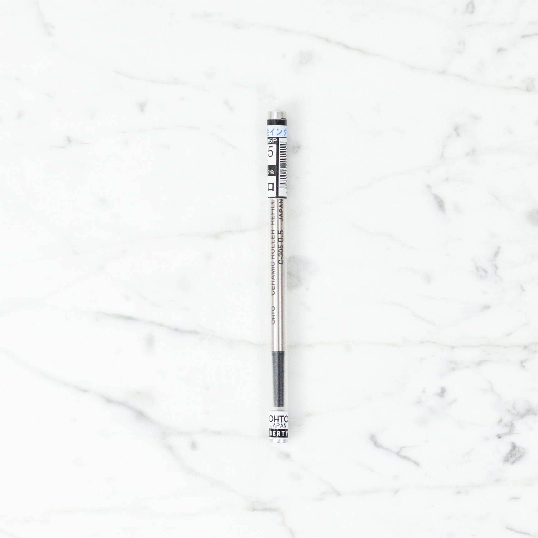 Ohto Pens Refill for OHTO C-305P CERAMIC ROLLERBALL PEN - 0.5MM - BLACK