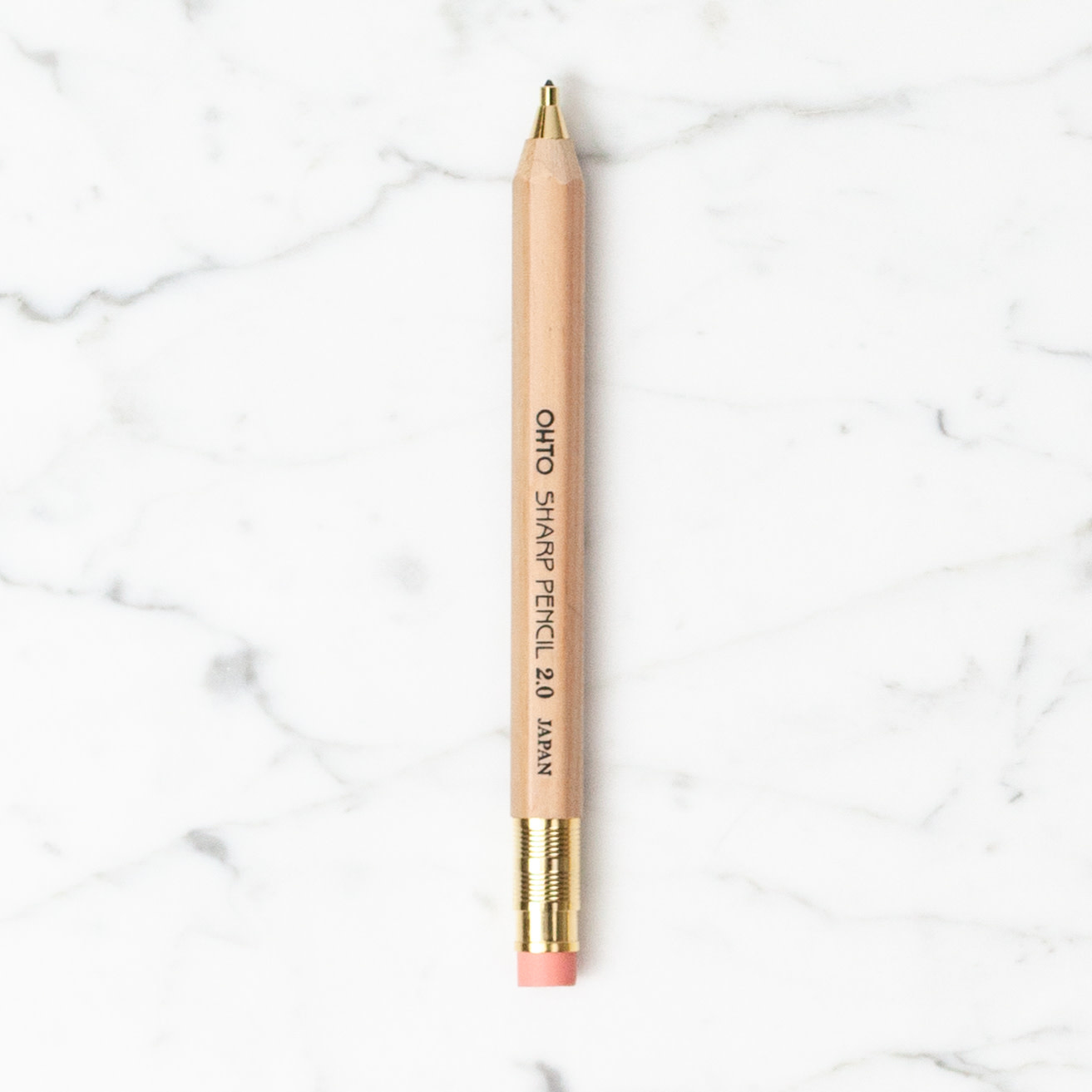 Ohto Fat Wood Mechanical Pencil - 2.0MM - Natural