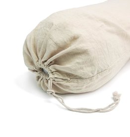 Couleur Chanvre Hemp Bolster Pillowcase - 18 x 34"  - Clay
