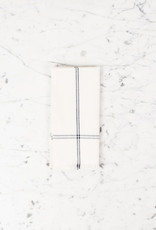Slate Classic Bistro Stripe Square Napkin Towel 20 x 20