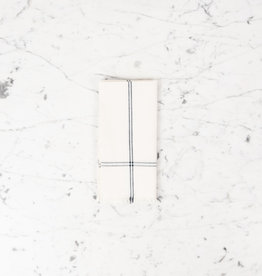 Slate Classic Bistro Stripe Square Napkin Towel 20 x 20