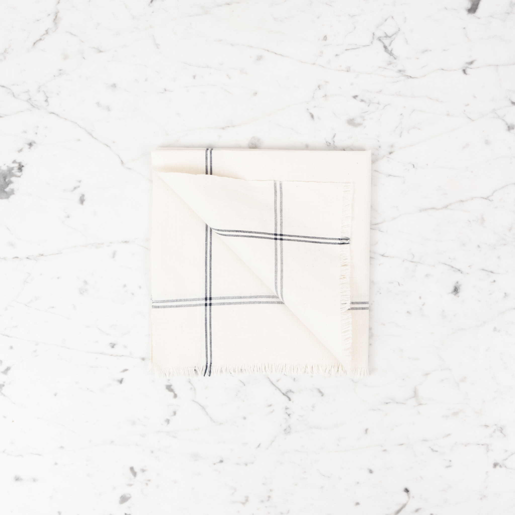 Slate Classic Bistro Stripe Square Napkin  20 x 20