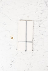 Slate Classic Bistro Stripe Square Napkin Towel 20 x 20