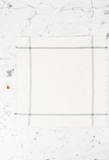 Slate Classic Bistro Stripe Square Napkin Towel 20 x 20