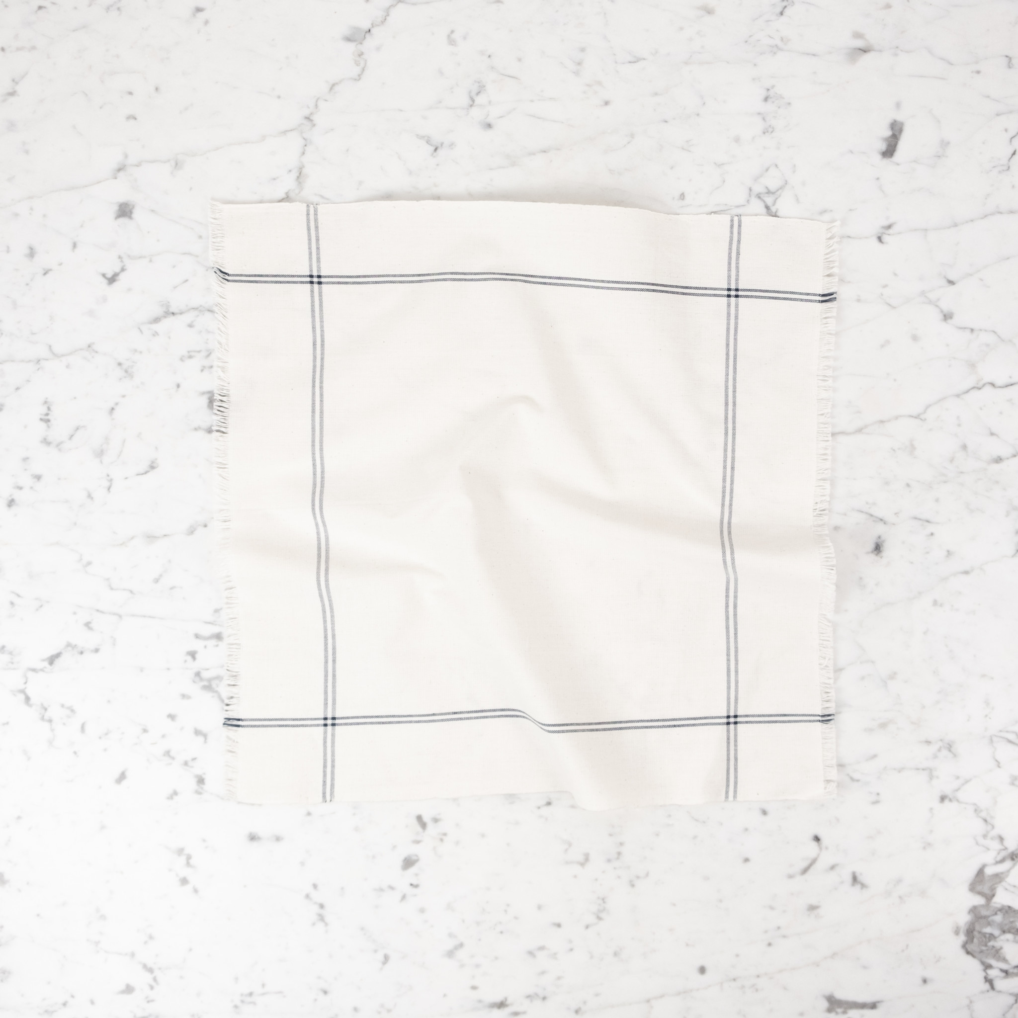 Slate Classic Bistro Stripe Square Napkin Towel 20 x 20