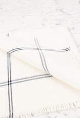 Slate Classic Bistro Stripe Square Napkin  20 x 20