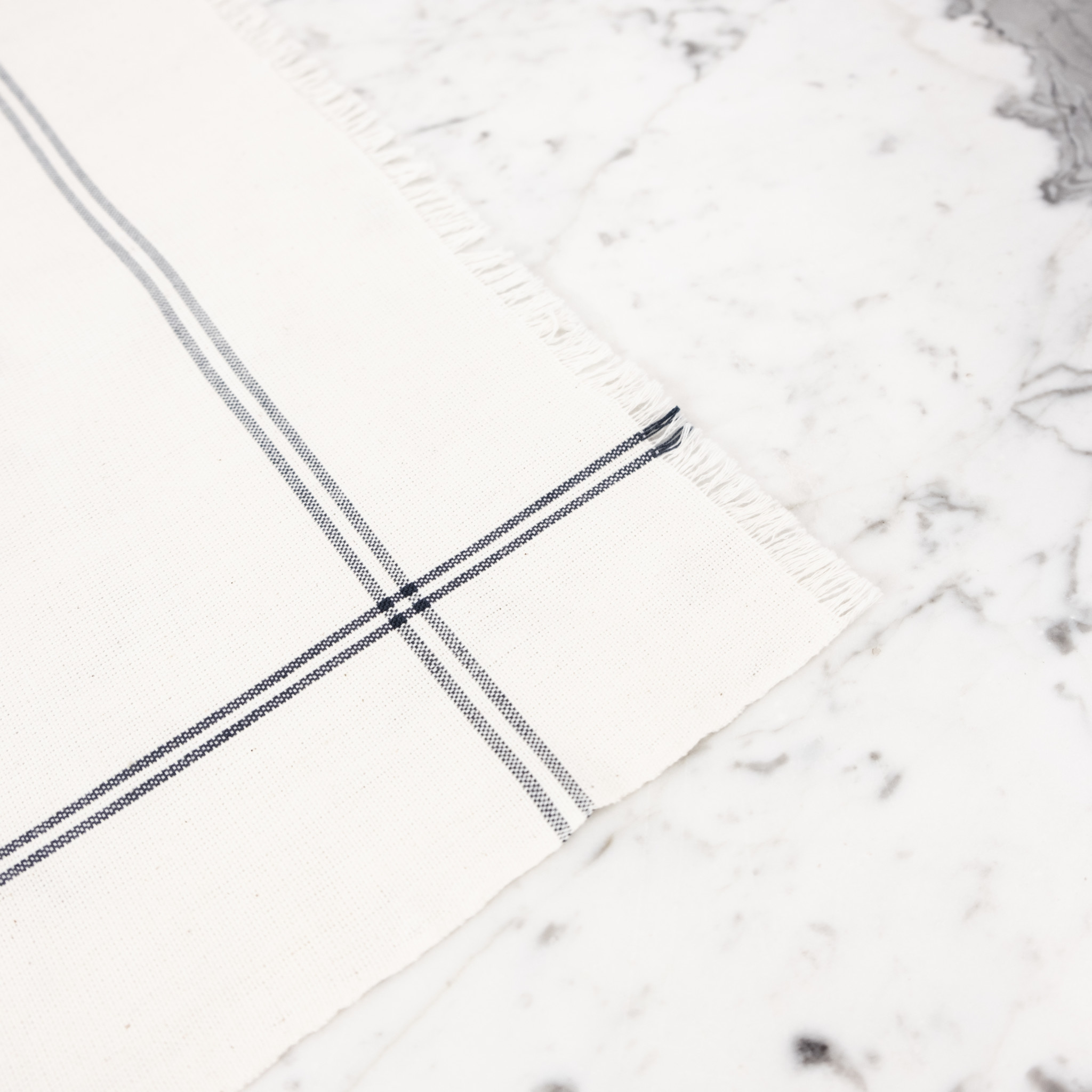 Slate Classic Bistro Stripe Square Napkin  20 x 20