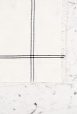 Slate Classic Bistro Stripe Square Napkin  20 x 20