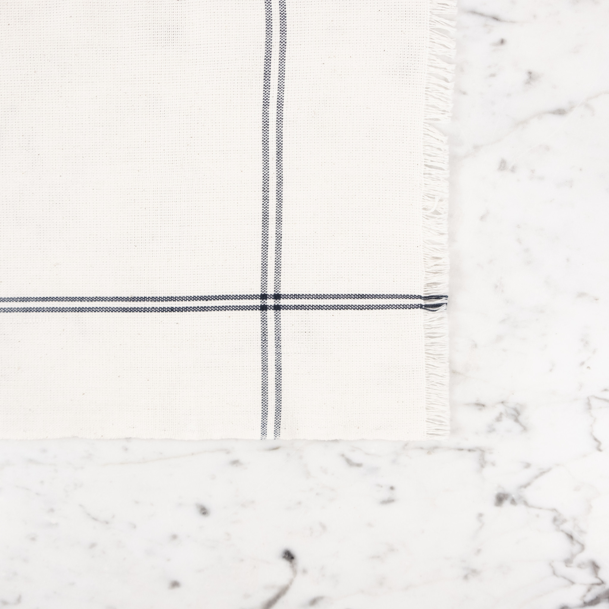 Slate Classic Bistro Stripe Square Napkin Towel 20 x 20