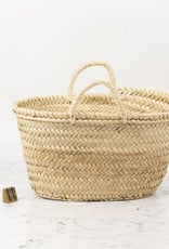 Straw Bag - Miami French Market Basket - Small
