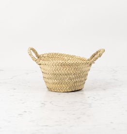 Tiny Beldi Straw Mini Market Basket