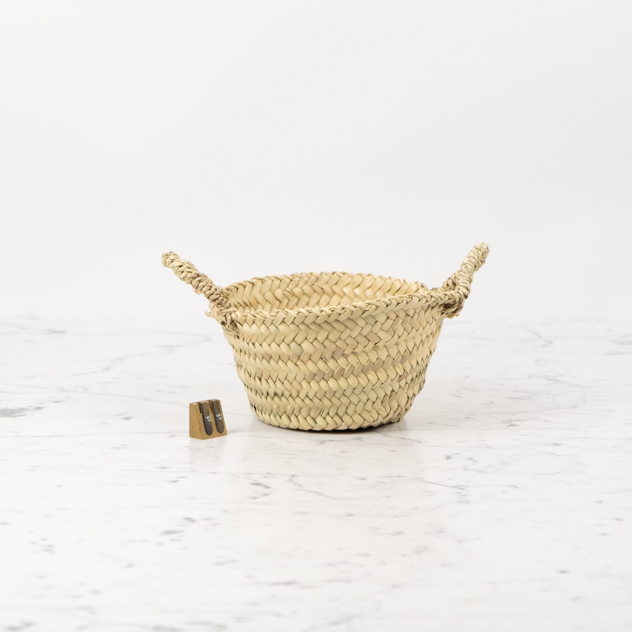 Tiny Beldi Straw Mini Market Basket