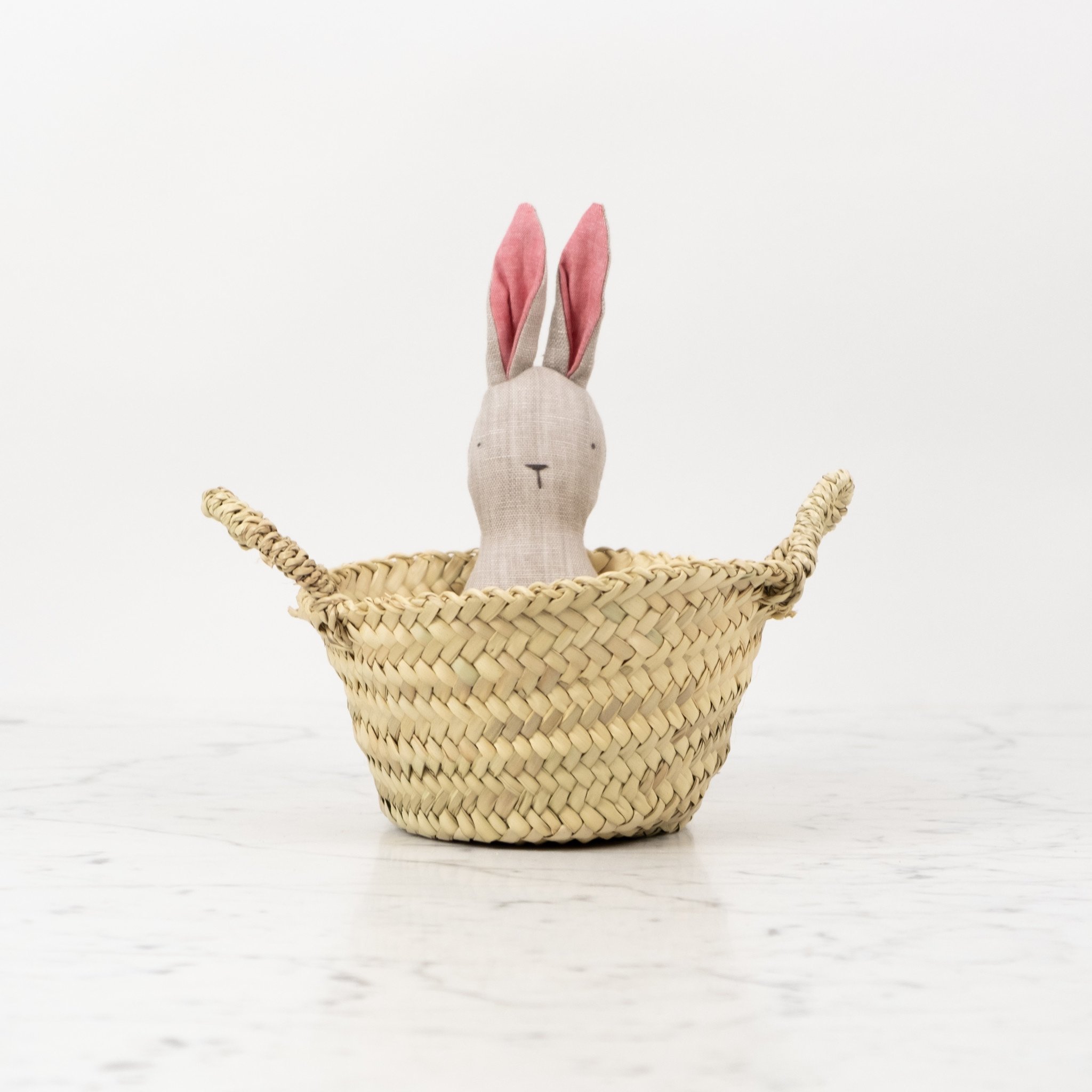Tiny Beldi Straw Mini Market Basket