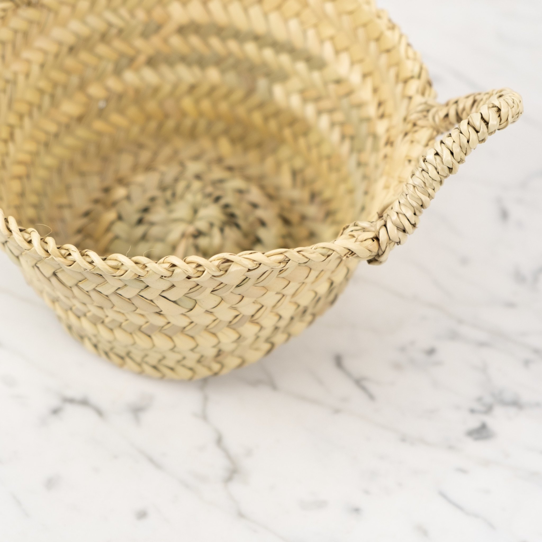 Tiny Beldi Straw Mini Market Basket