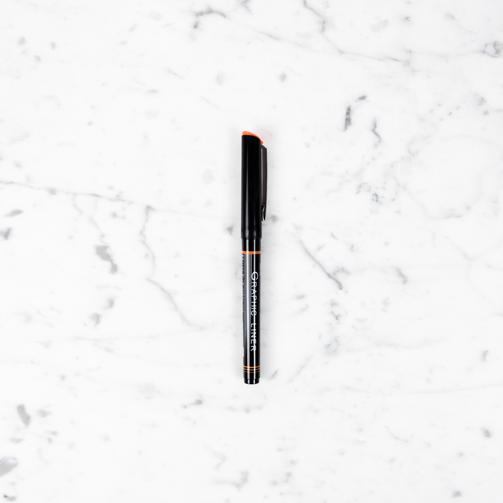 Ohto Pens 03 - Ohto Graphic Liner Needle Point Drawing Pen - 0.7mm - Black Ink