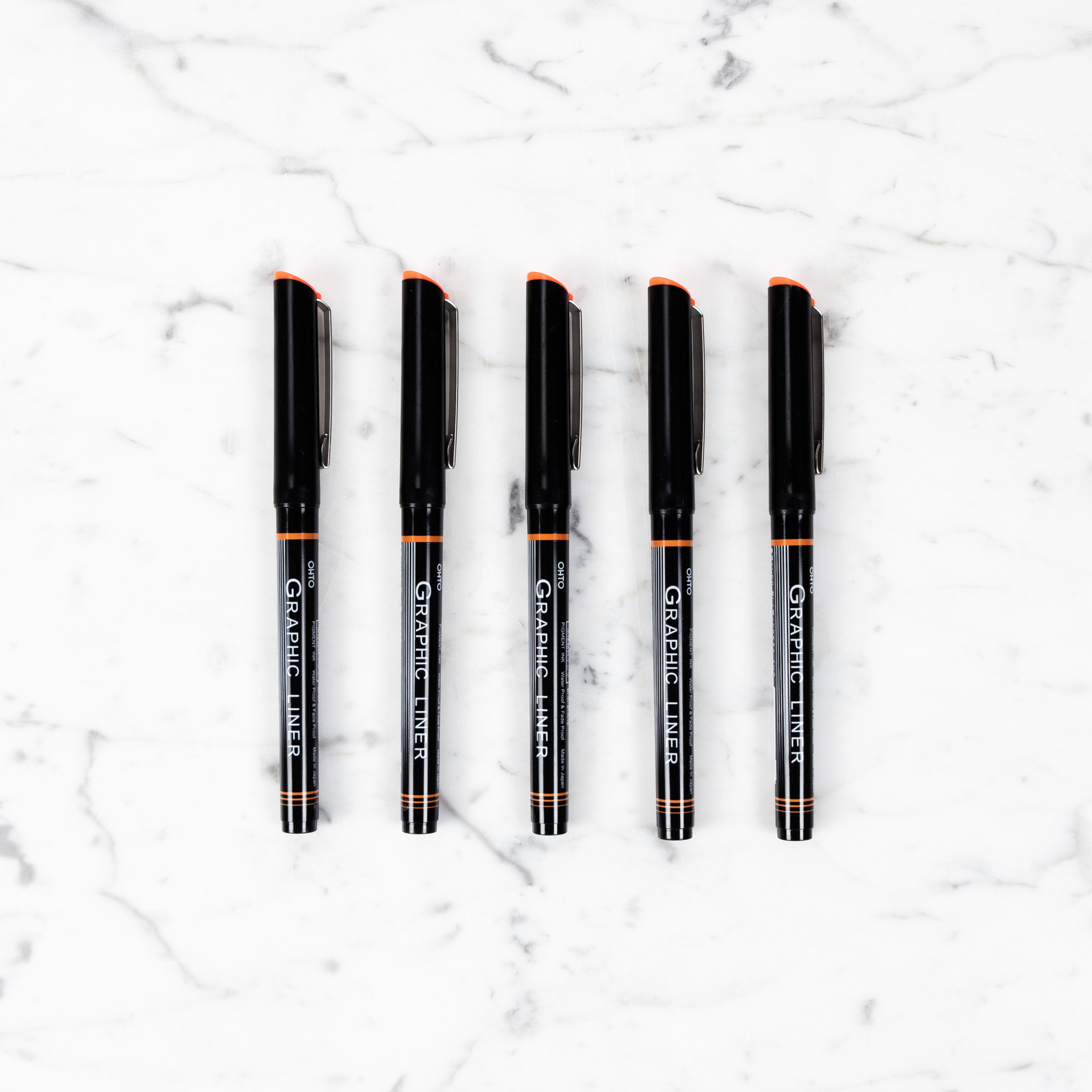 Ohto Pens 03 - Ohto Graphic Liner Needle Point Drawing Pen - 0.7mm - Black Ink