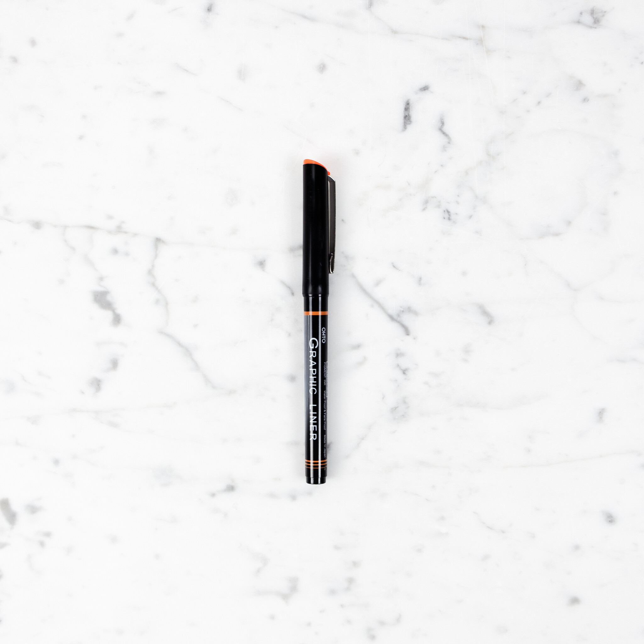 Ohto Pens 01 - Ohto Graphic Liner Needle Point Drawing Pen - 0.4mm - Black Ink