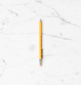 Tiny Wooden Mechanical Pencil with Clip - .5mm - Yellow - 4"