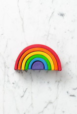 Grimm's Toys Grimm's Wooden Rainbow Small 6 Piece Set 4in