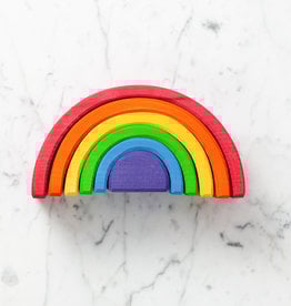 Grimm's Toys Grimm's Rainbow Large 6 Piece Set 6.5in