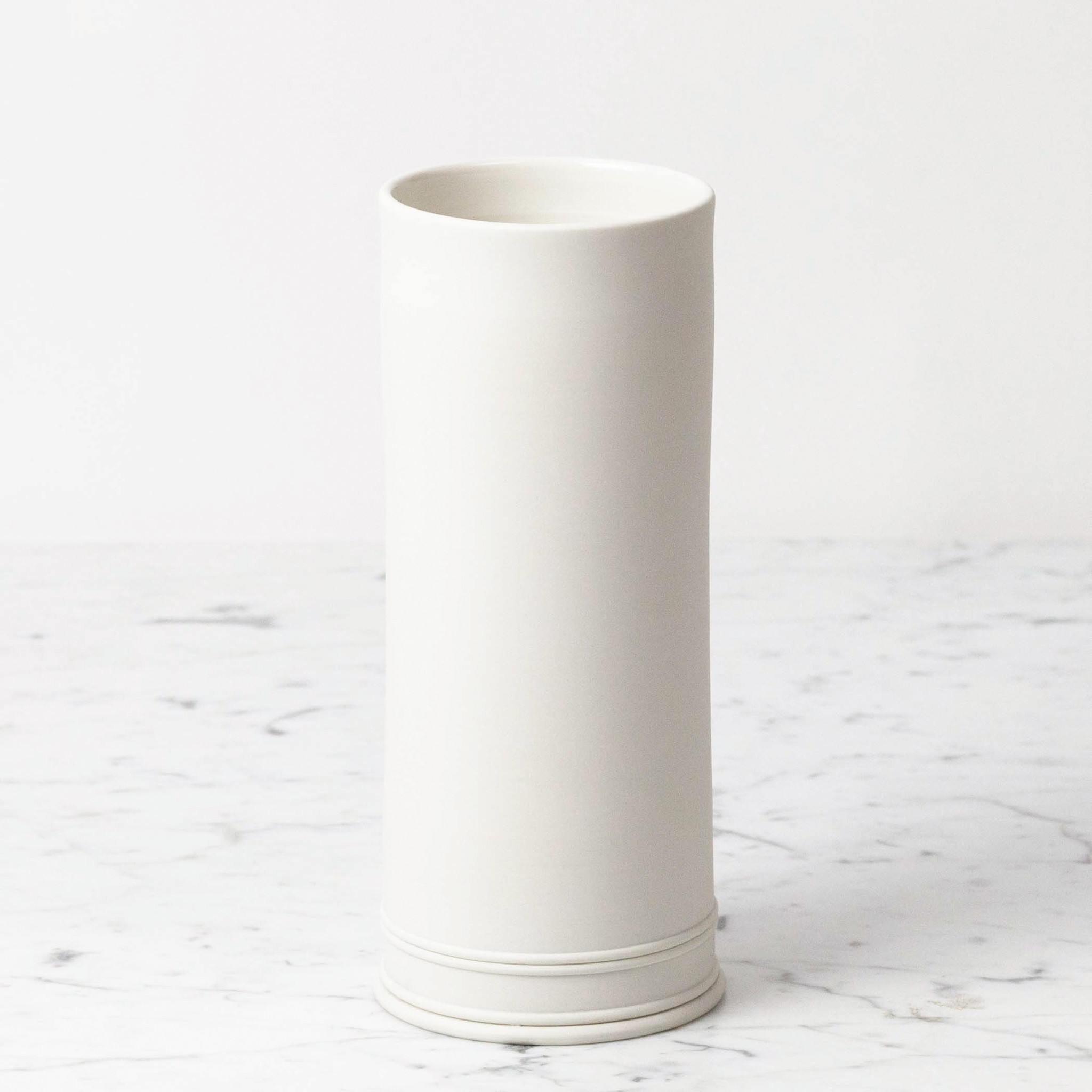 John Julian John Julian Classical Porcelain Half Glaze Vase - 10"