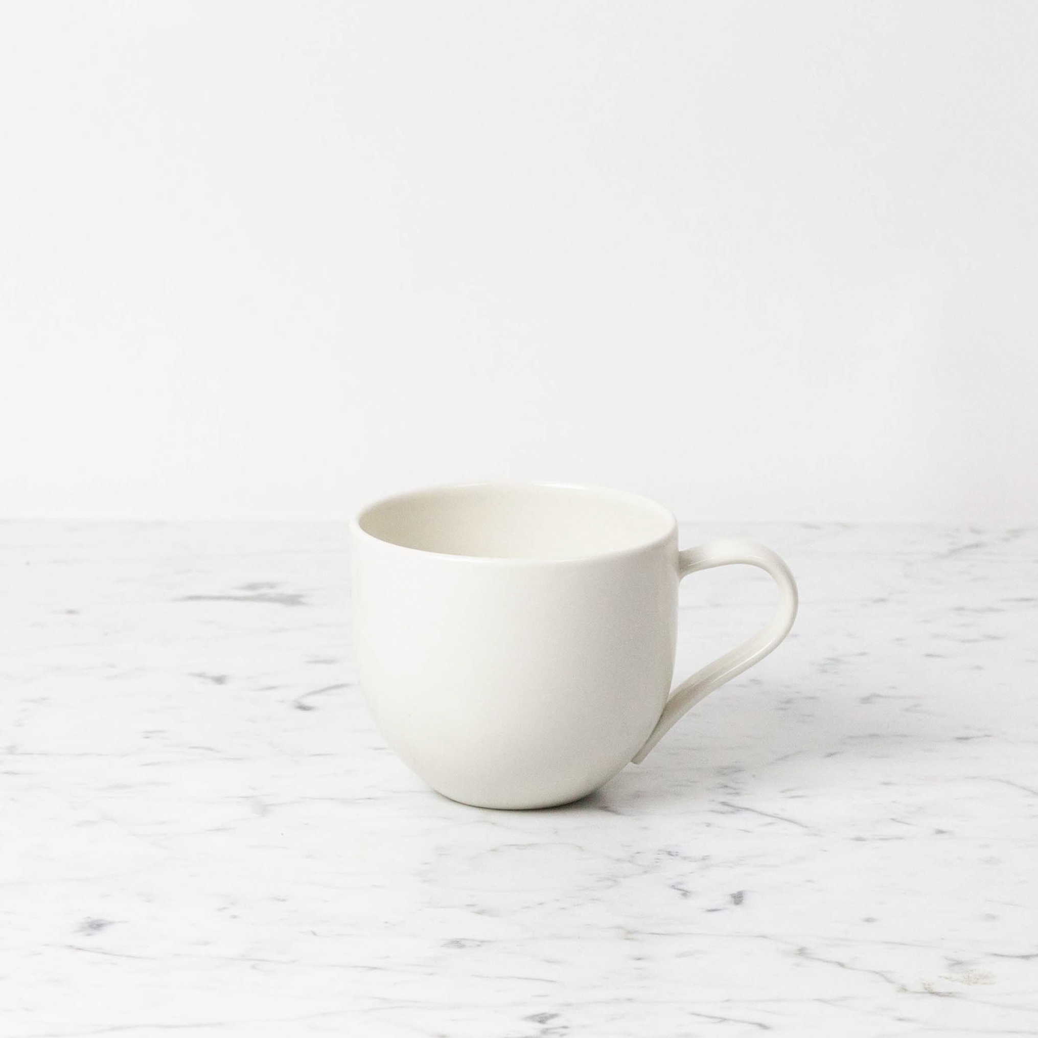 John Julian Porcelain Full Glaze Simple Mug Plain - The Foundry Home Goods