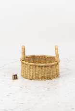 Petite Natural Woven Grass Basket 8"D