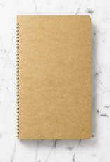 Traveler's Company Spiral Ring Kraft Notebook - A5 Slim - Blank - 100 Sheets