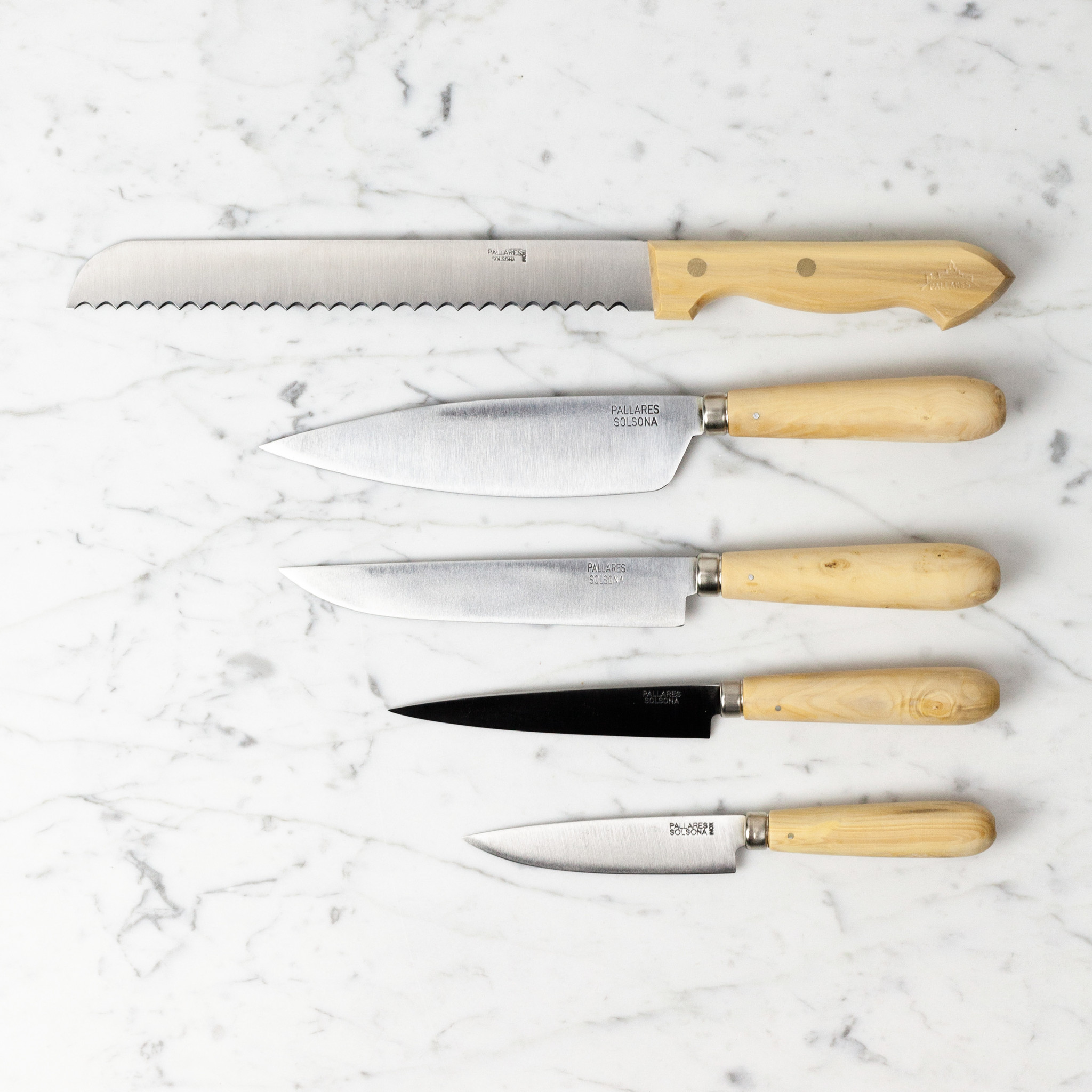 Carbon + Boxwood Kitchen Knife by Pallarès Solsona