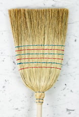 German Rice Straw Broom - 5 ft