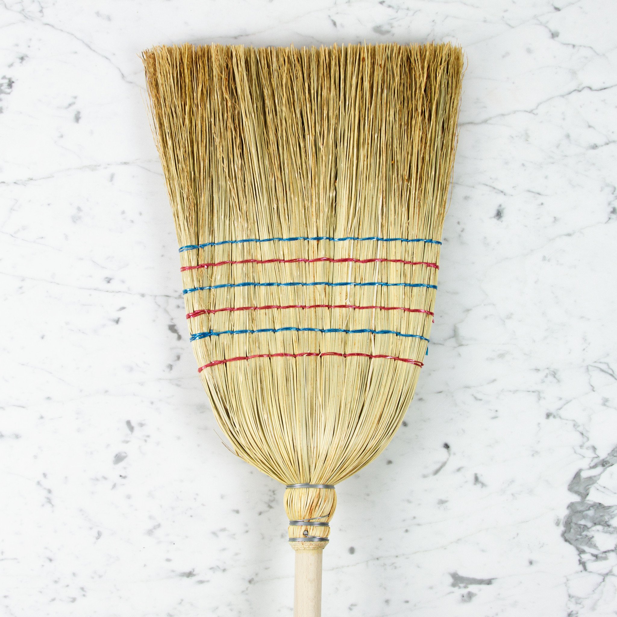 German Rice Straw Broom - 5 ft