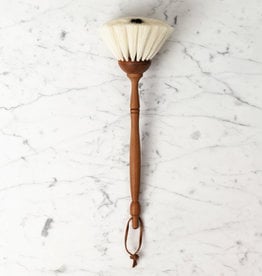 German Goat Hair Dust Brush with Black Spot - 13.5"
