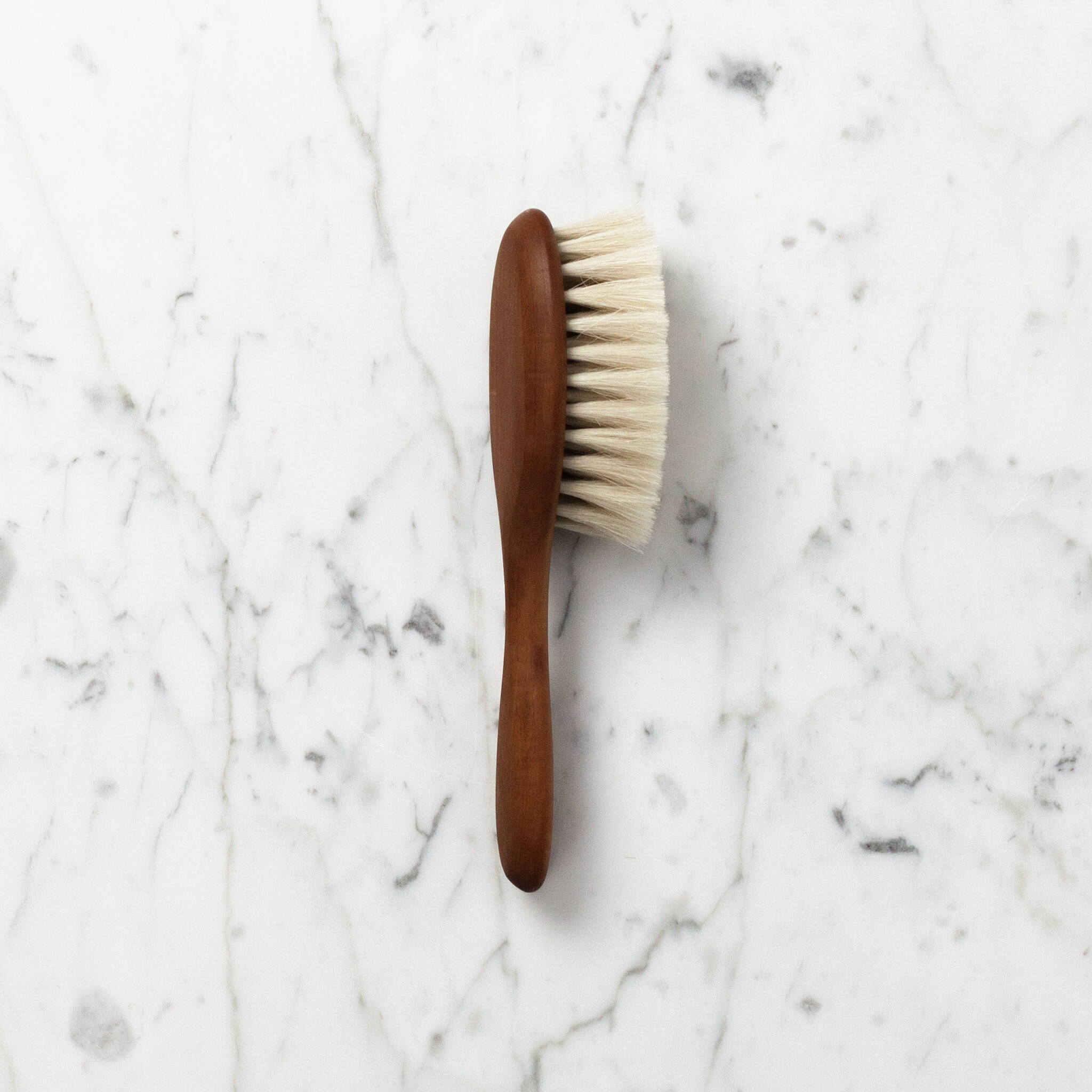 Small Soft Pearwood and Goat Hair Baby Hair Brush