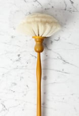 Long Handled Round Goat Hair Dust Brush - 31.5"