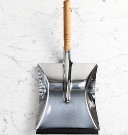 German Stainless Steel Dust Pan with Beechwood Handle